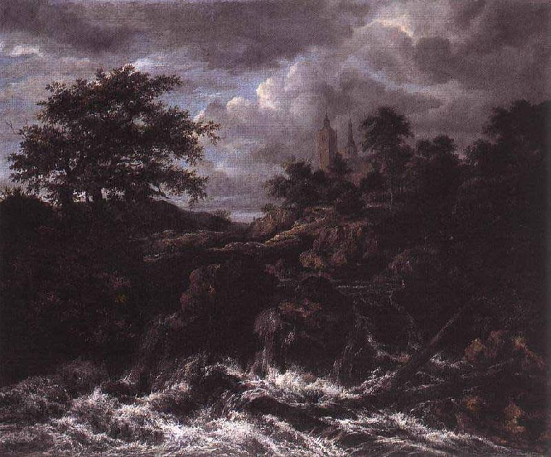 Jacob Isaacksz. van Ruisdael Waterfall by a Church